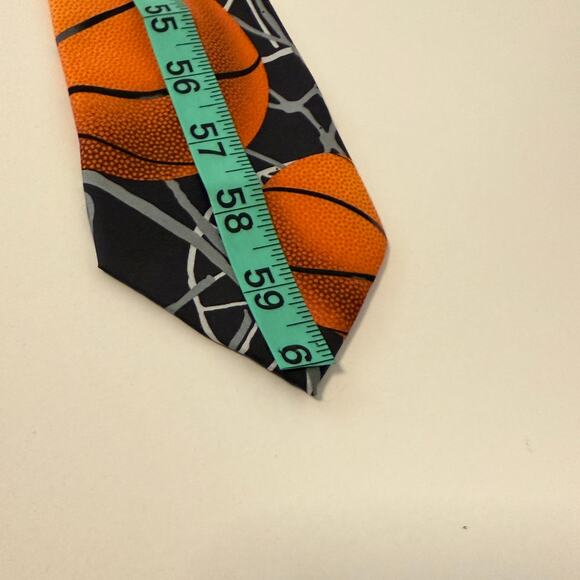 Three Rooker Basketball Zone Necktie Basketball Sports Fan Gift Licensed Signed - Picture 6 of 7